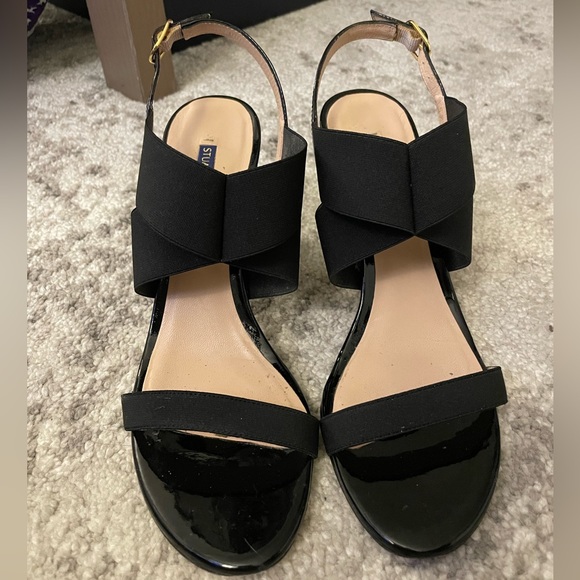 Black Patent Stuart Weitzman Block heel - Picture 2 of 4